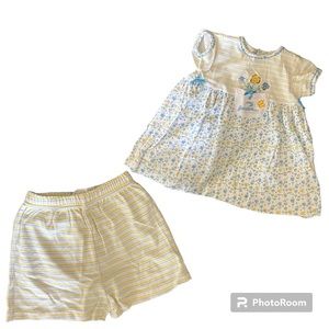 ▫️NANNETTE: Girl size 24 months, short sleeve floral dress w/matching bloomers▫️